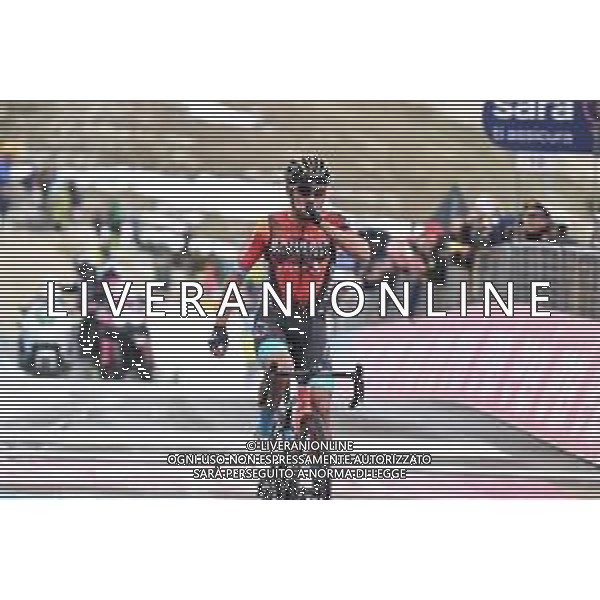 26-05-2023 Giro D\'italia; Tappa 19 Longarone - Tre Cime Di Lavaredo; 2023, Bahrain - Victorious; Buitrago Sanchez, Santiago; Tre Cime Di Lavaredo; ©SIROTTI / AGENZIA ALDO LIVERANI SAS