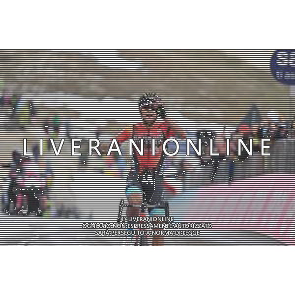 26-05-2023 Giro D\'italia; Tappa 19 Longarone - Tre Cime Di Lavaredo; 2023, Bahrain - Victorious; Buitrago Sanchez, Santiago; Tre Cime Di Lavaredo; ©SIROTTI / AGENZIA ALDO LIVERANI SAS