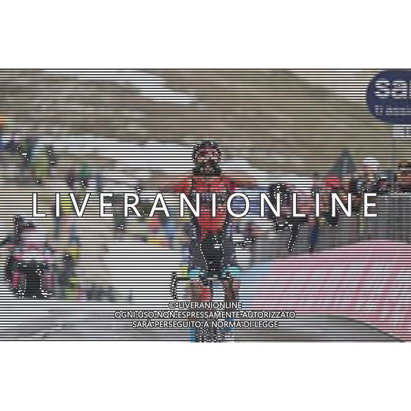 26-05-2023 Giro D\'italia; Tappa 19 Longarone - Tre Cime Di Lavaredo; 2023, Bahrain - Victorious; Buitrago Sanchez, Santiago; Tre Cime Di Lavaredo; ©SIROTTI / AGENZIA ALDO LIVERANI SAS