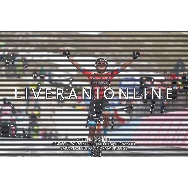 26-05-2023 Giro D\'italia; Tappa 19 Longarone - Tre Cime Di Lavaredo; 2023, Bahrain - Victorious; Buitrago Sanchez, Santiago; Tre Cime Di Lavaredo; ©SIROTTI / AGENZIA ALDO LIVERANI SAS