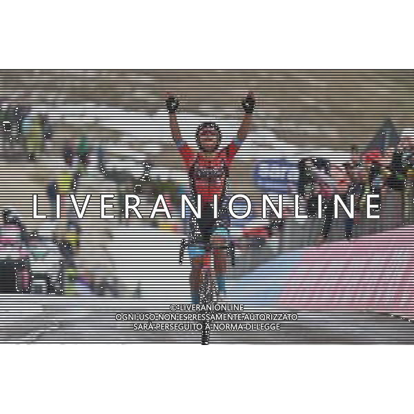 26-05-2023 Giro D\'italia; Tappa 19 Longarone - Tre Cime Di Lavaredo; 2023, Bahrain - Victorious; Buitrago Sanchez, Santiago; Tre Cime Di Lavaredo; ©SIROTTI / AGENZIA ALDO LIVERANI SAS