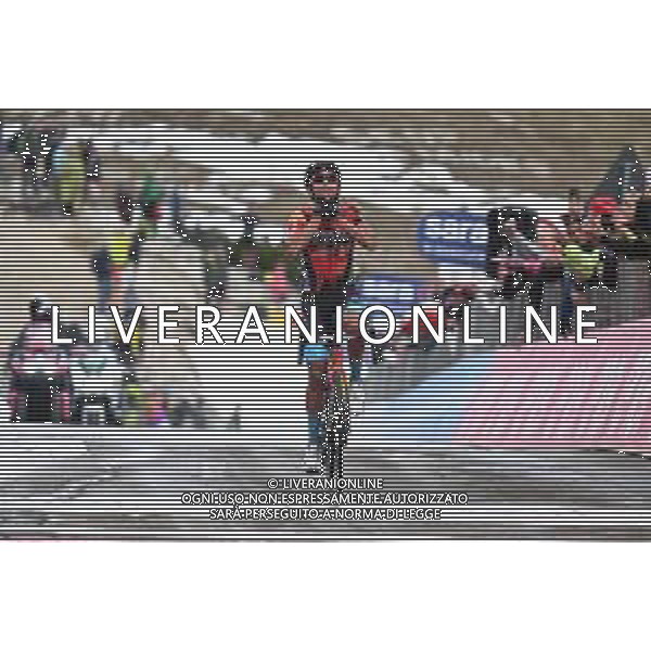 26-05-2023 Giro D\'italia; Tappa 19 Longarone - Tre Cime Di Lavaredo; 2023, Bahrain - Victorious; Buitrago Sanchez, Santiago; Tre Cime Di Lavaredo; ©SIROTTI / AGENZIA ALDO LIVERANI SAS