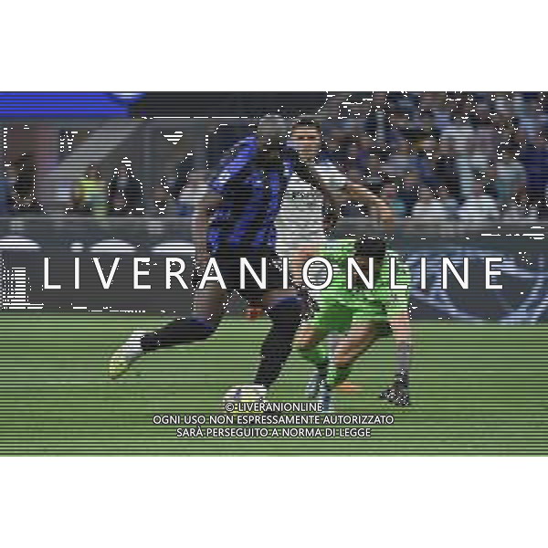 Romelu Lukaku (Inter) segna il gol dell\'1 a 0 Inter vs Atalanta Milano 27-05-2023 Stadio Giuseppe Meazza - San Siro Campionato Serie A TIM - 37a giornata foto Roberto Garavaglia/ag. Aldo Liverani sas/ AGENZIA ALDO LIVERANI SAS