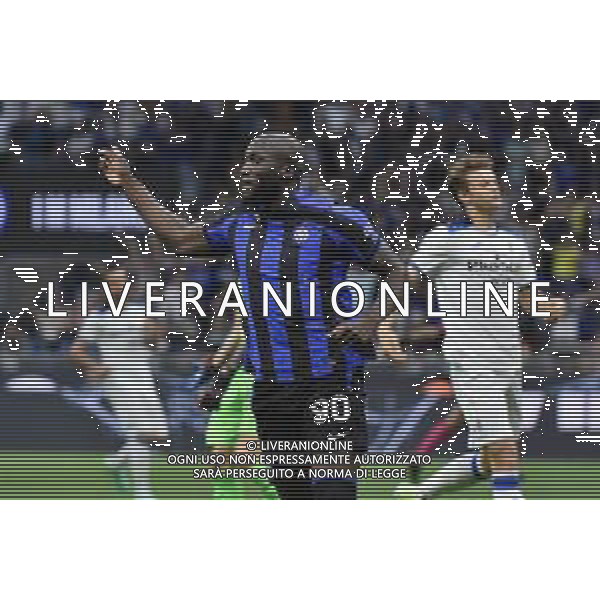 Romelu Lukaku (Inter) esulta dopo il gol dell\'1 a 0 Inter vs Atalanta Milano 27-05-2023 Stadio Giuseppe Meazza - San Siro Campionato Serie A TIM - 37a giornata foto Roberto Garavaglia/ag. Aldo Liverani sas/ AGENZIA ALDO LIVERANI SAS
