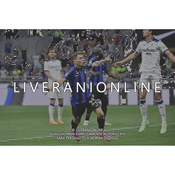 Nicolo\' Barella (Inter) esulta dopo il gol del 2 a 0 Inter vs Atalanta Milano 27-05-2023 Stadio Giuseppe Meazza - San Siro Campionato Serie A TIM - 37a giornata foto Roberto Garavaglia/ag. Aldo Liverani sas/ AGENZIA ALDO LIVERANI SAS