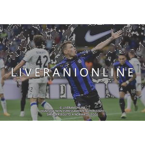 Nicolo\' Barella (Inter) esulta dopo il gol del 2 a 0 Inter vs Atalanta Milano 27-05-2023 Stadio Giuseppe Meazza - San Siro Campionato Serie A TIM - 37a giornata foto Roberto Garavaglia/ag. Aldo Liverani sas/ AGENZIA ALDO LIVERANI SAS