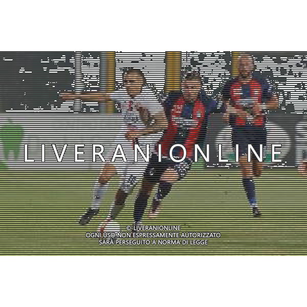 Diego Peralta (Calcio Foggia 1920) and Alessio Tribuzzi (FC Crotone) during the Italian soccer Serie C match Calcio Foggia 1920 vs FC Crotone on May 27, 2023 at Pino Zaccheria Stadium in Foggia, Italy. Photo by Emmanuele Mastrodonato/ag. Aldo Liverani sas / AGENZIA ALDO LIVERANI SAS