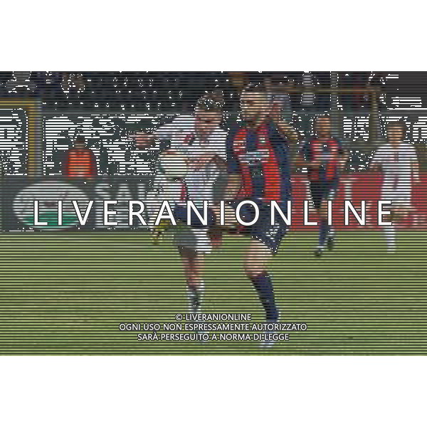 Giacomo Beretta (Calcio Foggia 1920) and Giuseppe Cuomo (FC Crotone) during the Italian soccer Serie C match Calcio Foggia 1920 vs FC Crotone on May 27, 2023 at Pino Zaccheria Stadium in Foggia, Italy. Photo by Emmanuele Mastrodonato/ag. Aldo Liverani sas / AGENZIA ALDO LIVERANI SAS