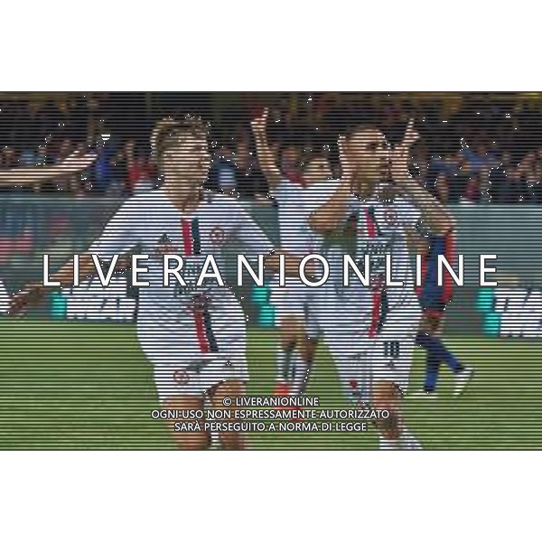 Diego Peralta (Calcio Foggia 1920) celebrates after scoring a goal of 1-0 during the Italian soccer Serie C match Calcio Foggia 1920 vs FC Crotone on May 27, 2023 at Pino Zaccheria Stadium in Foggia, Italy. Photo by Emmanuele Mastrodonato/ag. Aldo Liverani sas / AGENZIA ALDO LIVERANI SAS