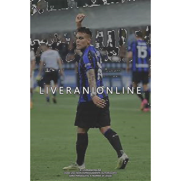 Lautaro Martinez (Inter) esulta dopo il gol del 3 a 1 Inter vs Atalanta Milano 27-05-2023 Stadio Giuseppe Meazza - San Siro Campionato Serie A TIM - 37a giornata foto Roberto Garavaglia/ag. Aldo Liverani sas/ AGENZIA ALDO LIVERANI SAS