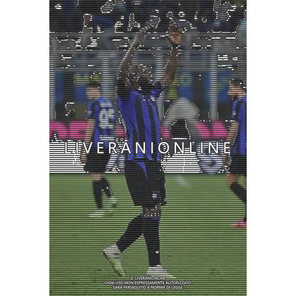 Romelu Lukaku (Inter) esulta dopo il gol del 3 a 1 di Lautaro Martinez (Inter) Inter vs Atalanta Milano 27-05-2023 Stadio Giuseppe Meazza - San Siro Campionato Serie A TIM - 37a giornata foto Roberto Garavaglia/ag. Aldo Liverani sas/ AGENZIA ALDO LIVERANI SAS