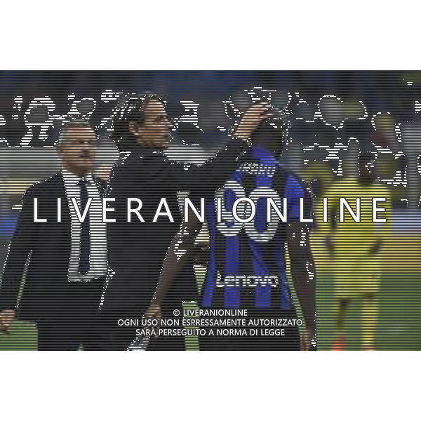 Simone Inzaghi allenatore Inter e Romelu Lukaku (Inter) a fine gara Inter vs Atalanta Milano 27-05-2023 Stadio Giuseppe Meazza - San Siro Campionato Serie A TIM - 37a giornata foto Roberto Garavaglia/ag. Aldo Liverani sas/ AGENZIA ALDO LIVERANI SAS