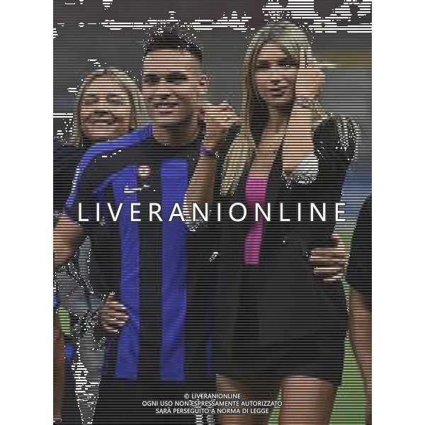 Lautaro Martinez (Inter) con la moglie Agustina Gandolfo Inter vs Atalanta Milano 27-05-2023 Stadio Giuseppe Meazza - San Siro Campionato Serie A TIM - 37a giornata foto Roberto Garavaglia/ag. Aldo Liverani sas