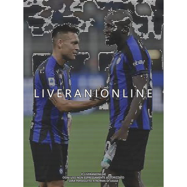 Lautaro Martinez (Inter) SX e Romelu Lukaku (Inter) DX Inter vs Atalanta Milano 27-05-2023 Stadio Giuseppe Meazza - San Siro Campionato Serie A TIM - 37a giornata foto Roberto Garavaglia/ag. Aldo Liverani sas