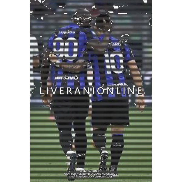 Romelu Lukaku (Inter) SX e Lautaro Martinez (Inter) DX Inter vs Atalanta Milano 27-05-2023 Stadio Giuseppe Meazza - San Siro Campionato Serie A TIM - 37a giornata foto Roberto Garavaglia/ag. Aldo Liverani sas