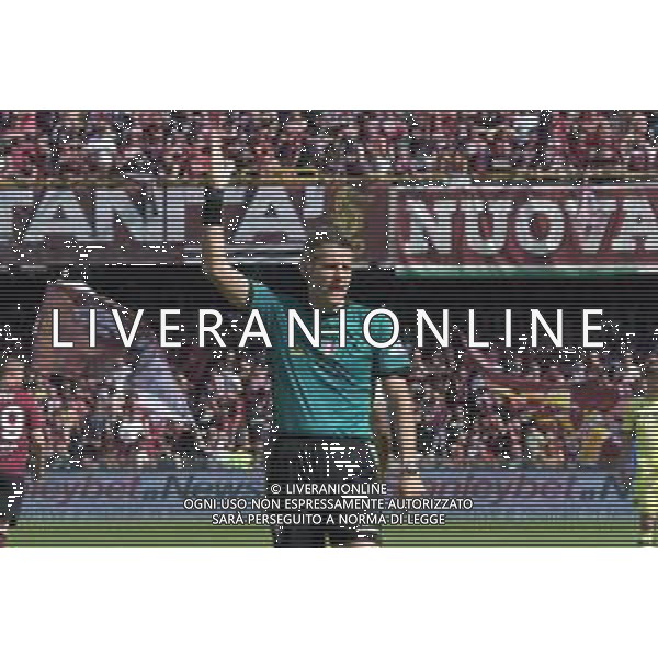 Stadio Arechi- Salerno Seria A 2022-2023 Salernitana-Udinese In foto: L\'arbitro Niccolò Baroni FOTO ANDREA ROSITO-AG ALDO LIVERANI SAS