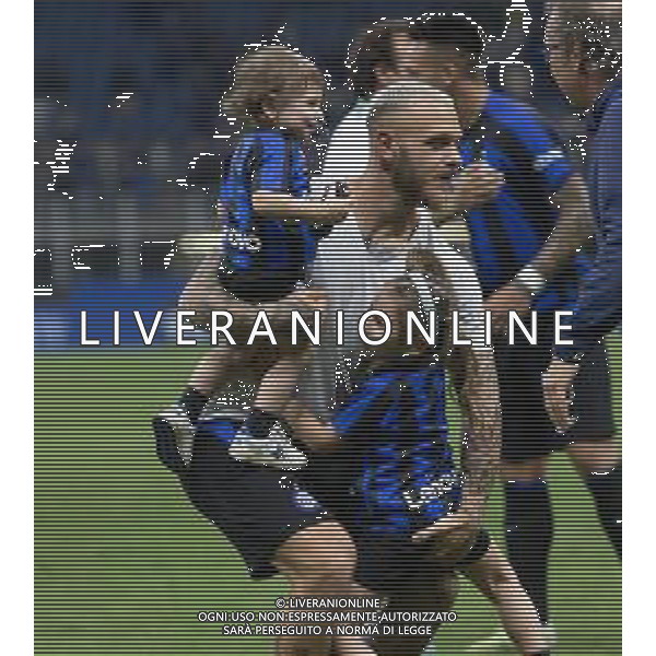 FEDERICO DIMARCO CON I FIGLI A FINE PARTITA - INTER vs ATALANTA Campionato Calcio Serie A TIM 27-05-2023 PAOLO GIAMPIETRI / AGENZIA ALDO LIVERANI SAS
