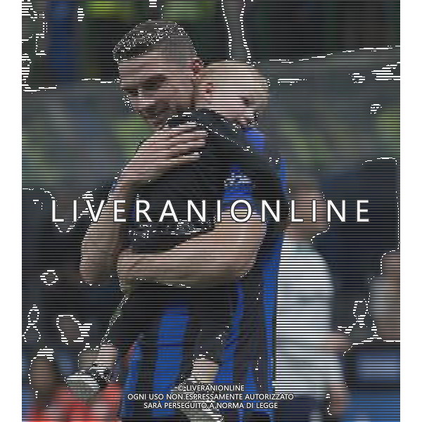ROBIN GOSENS CON IL FIGLIO A FINE GARA- INTER vs ATALANTA Campionato Calcio Serie A TIM 27-05-2023 PAOLO GIAMPIETRI / AGENZIA ALDO LIVERANI SAS