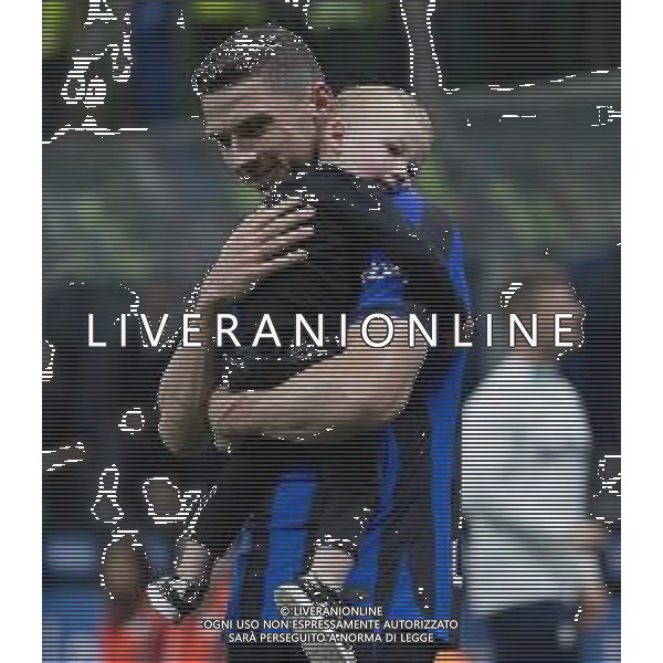 ROBIN GOSENS CON IL FIGLIO A FINE GARA- INTER vs ATALANTA Campionato Calcio Serie A TIM 27-05-2023 PAOLO GIAMPIETRI / AGENZIA ALDO LIVERANI SAS