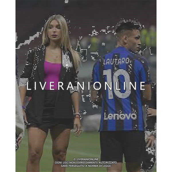LAUTAROM MARTINEZ CON LA MOGLIE AGUSTINA GANDOLFO A FINE GARA - INTER vs ATALANTA Campionato Calcio Serie A TIM 27-05-2023 PAOLO GIAMPIETRI / AGENZIA ALDO LIVERANI SAS
