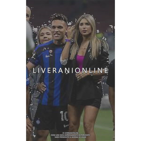 LAUTAROM MARTINEZ CON LA MOGLIE AGUSTINA GANDOLFO A FINE GARA - INTER vs ATALANTA Campionato Calcio Serie A TIM 27-05-2023 PAOLO GIAMPIETRI / AGENZIA ALDO LIVERANI SAS
