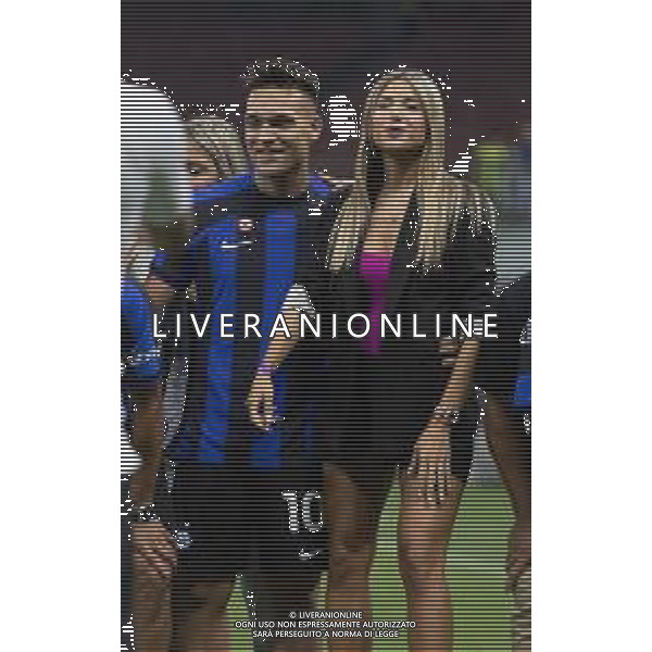 LAUTAROM MARTINEZ CON LA MOGLIE AGUSTINA GANDOLFO A FINE GARA - INTER vs ATALANTA Campionato Calcio Serie A TIM 27-05-2023 PAOLO GIAMPIETRI / AGENZIA ALDO LIVERANI SAS