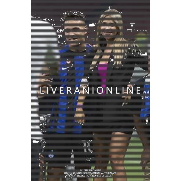 LAUTAROM MARTINEZ CON LA MOGLIE AGUSTINA GANDOLFO A FINE GARA - INTER vs ATALANTA Campionato Calcio Serie A TIM 27-05-2023 PAOLO GIAMPIETRI / AGENZIA ALDO LIVERANI SAS