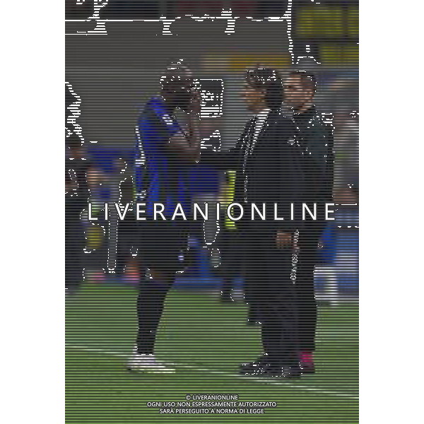 SIMONE INZAGHI CON ROMELU LUKAKU - INTER vs ATALANTA Campionato Calcio Serie A TIM 27-05-2023 PAOLO GIAMPIETRI / AGENZIA ALDO LIVERANI SAS