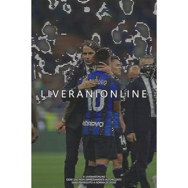 SIMONE INZAGHI E LAUTARO MARTINEZ A FINE GARA - INTER vs ATALANTA Campionato Calcio Serie A TIM 27-05-2023 PAOLO GIAMPIETRI / AGENZIA ALDO LIVERANI SAS