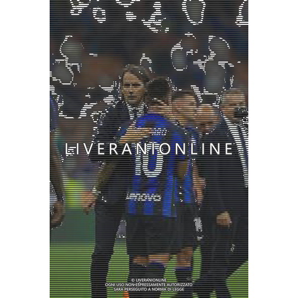 SIMONE INZAGHI E LAUTARO MARTINEZ A FINE GARA - INTER vs ATALANTA Campionato Calcio Serie A TIM 27-05-2023 PAOLO GIAMPIETRI / AGENZIA ALDO LIVERANI SAS