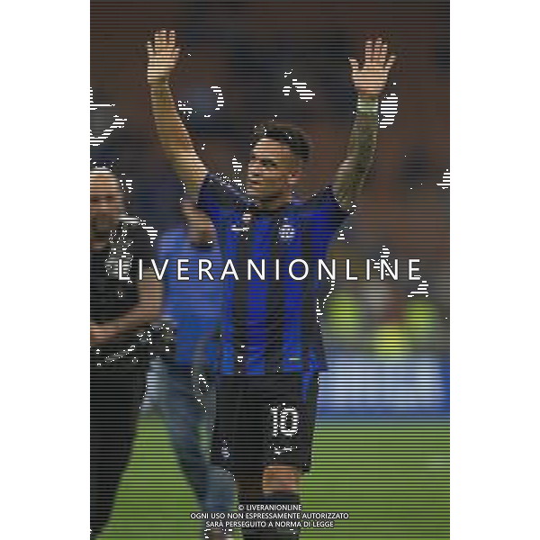 LAUTARO MARTINEZ SALUTA I TIFOSI A FINE GARA - INTER vs ATALANTA Campionato Calcio Serie A TIM 27-05-2023 PAOLO GIAMPIETRI / AGENZIA ALDO LIVERANI SAS