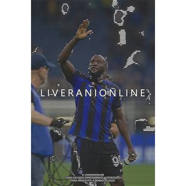 ROMELU LUKAKU SALUTA I TIFOSI A FINE GARA - INTER vs ATALANTA Campionato Calcio Serie A TIM 27-05-2023 PAOLO GIAMPIETRI / AGENZIA ALDO LIVERANI SAS