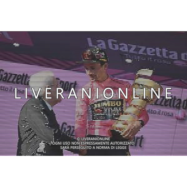 28-05-2023 Giro D\'italia; Tappa 21 Roma - Roma; 2023, Jumbo - Visma; Roglic, Primoz; Mattarella, Sergio; Roma; ©SIROTTI / AGENZIA ALDO LIVERANI SAS