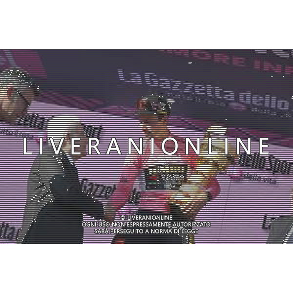 28-05-2023 Giro D\'italia; Tappa 21 Roma - Roma; 2023, Jumbo - Visma; Roglic, Primoz; Mattarella, Sergio; Roma; ©SIROTTI / AGENZIA ALDO LIVERANI SAS