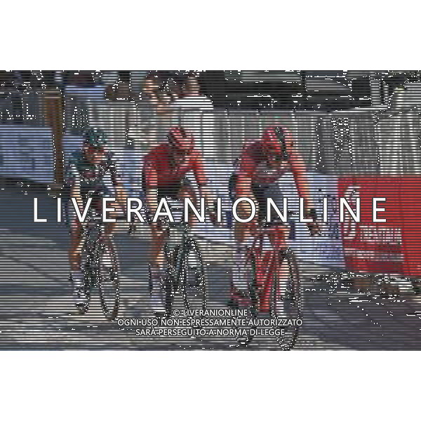 28-05-2023 Giro D\'italia; Tappa 21 Roma - Roma; 2023, Trek - Segafredo; 2023, Arkea - Samsic; 2023, Bora - Hansgrohe; Skujins, Toms; Bouet, Maxime; Benedetti, Cesare; Roma; ©SIROTTI / AGENZIA ALDO LIVERANI SAS