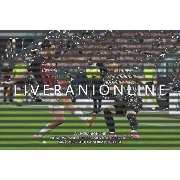 Torino 28.05.2023 Allianz Stadium @Manuela Viganti/Ag. Aldo Liverani sas Juventus vs Milan Campionato Calcio Serie A TIM 2022/2023 37a giornata Nella foto: filip kostic-calabria davide ©Viganti / AGENZIA ALDO LIVERANI SAS