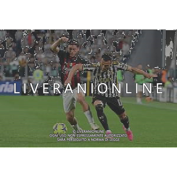 Torino 28.05.2023 Allianz Stadium @Manuela Viganti/Ag. Aldo Liverani sas Juventus vs Milan Campionato Calcio Serie A TIM 2022/2023 37a giornata Nella foto: filip kostic-calabria davide ©Viganti / AGENZIA ALDO LIVERANI SAS