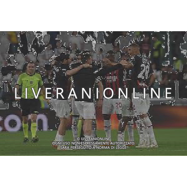 Torino 28.05.2023 Allianz Stadium @Manuela Viganti/Ag. Aldo Liverani sas Juventus vs Milan Campionato Calcio Serie A TIM 2022/2023 37a giornata Nella foto: festa milan a fine gara - esultanza ©Viganti / AGENZIA ALDO LIVERANI SAS