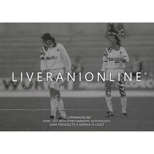 12-12-1993 PIACENZA CAMPIONATO DI CALCIO SERIE A PIACENZA-ROMA 1-0 NELLA FOTO GIUSEPPE GIANNINI E ABEL BALBO AG ALDO LIVERANI SAS