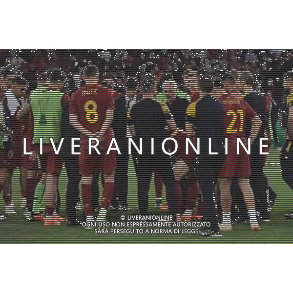 TVRG il discorso di Jose\' Mourinho allenatore Roma alla squadra dopo la sconfitta in finale Siviglia vs Roma Budapest (HUN) 31-05-2023 Puskas Arena Finale UEFA Europa League foto Roberto Garavaglia/ag. Aldo Liverani sas / Agenzia Aldo Liverani Sas