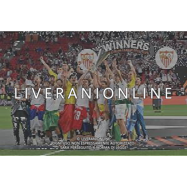 TVRG premiazione Siviglia - esultanza con la coppa Siviglia vs Roma Budapest (HUN) 31-05-2023 Puskas Arena Finale UEFA Europa League foto Roberto Garavaglia/ag. Aldo Liverani sas / Agenzia Aldo Liverani Sas