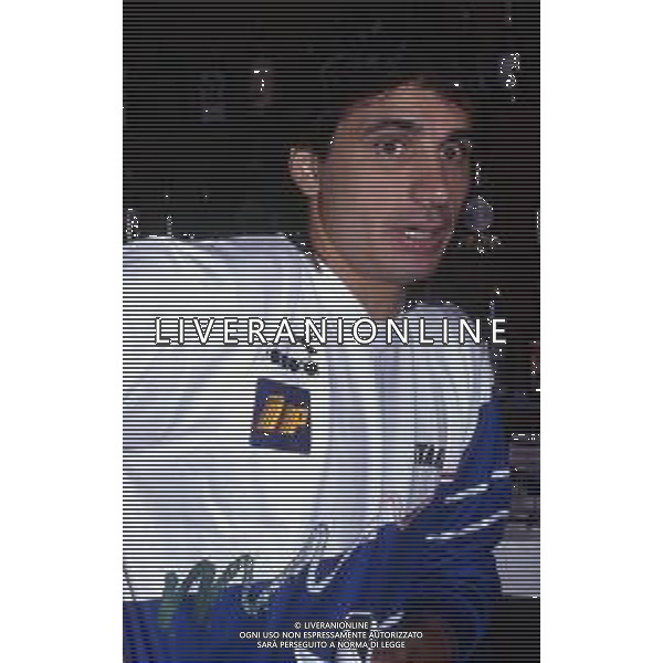 RETROSPETTIVA ANDREA CARNEVALE CALCIATORE NELLA FOTO ANDREA CARNEVALE CON LA MAGLIA DELLA NAZIONALE ITALIANA AG ALDO LIVERANI SAS
