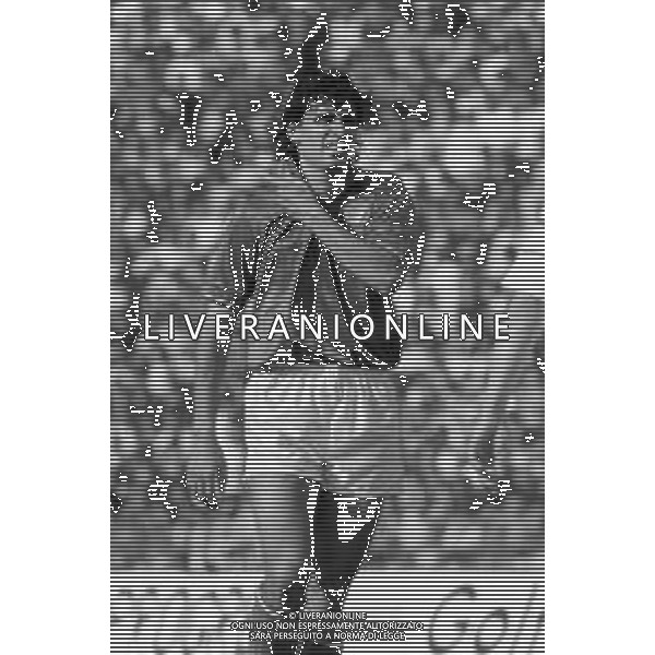 Neg- RETROSPETTIVA ANDREA CARNEVALE CALCIATORE NELLA FOTO CON LA MAGLIA DELLA NAZIONALE ITALIANA NELLA PARTITA AMICHEVOLE CONTRO L\'UNGHERIA A TARANTO IL 26.04.1989 AG ALDO LIVERANI SAS