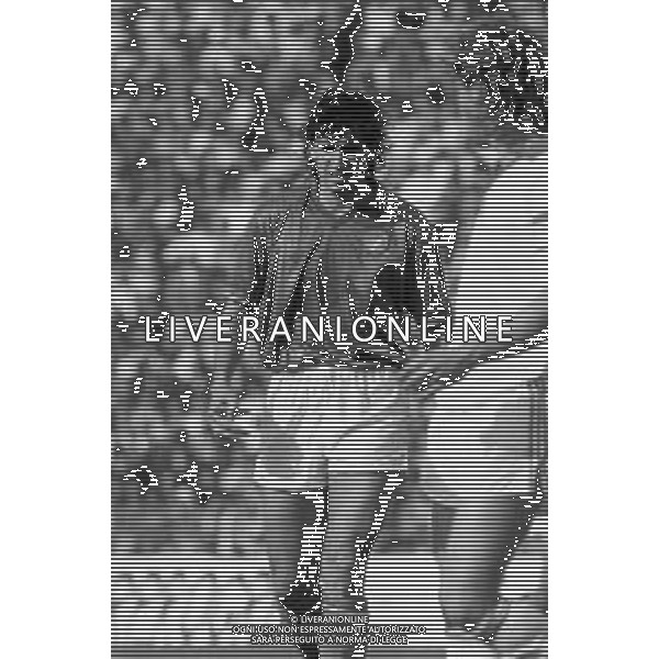 Neg- RETROSPETTIVA ANDREA CARNEVALE CALCIATORE NELLA FOTO CON LA MAGLIA DELLA NAZIONALE ITALIANA NELLA PARTITA AMICHEVOLE CONTRO L\'UNGHERIA A TARANTO IL 26.04.1989 AG ALDO LIVERANI SAS