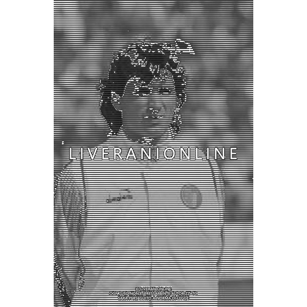 Neg- RETROSPETTIVA ANDREA CARNEVALE CALCIATORE NELLA FOTO CON LA MAGLIA DELLA NAZIONALE ITALIANA NELL\'ANNO 1989 AG ALDO LIVERANI SAS