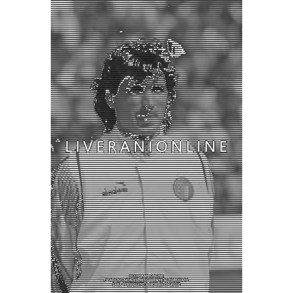 Neg- RETROSPETTIVA ANDREA CARNEVALE CALCIATORE NELLA FOTO CON LA MAGLIA DELLA NAZIONALE ITALIANA NELL\'ANNO 1989 AG ALDO LIVERANI SAS