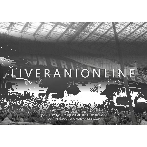 NEG-18-04-1992 MILANO CAMPIONATO DI CALCIO SERIE A MILAN-INTER 1-0 NELLA FOTO TIFOSI MILAN AG ALDO LIVERANI SAS