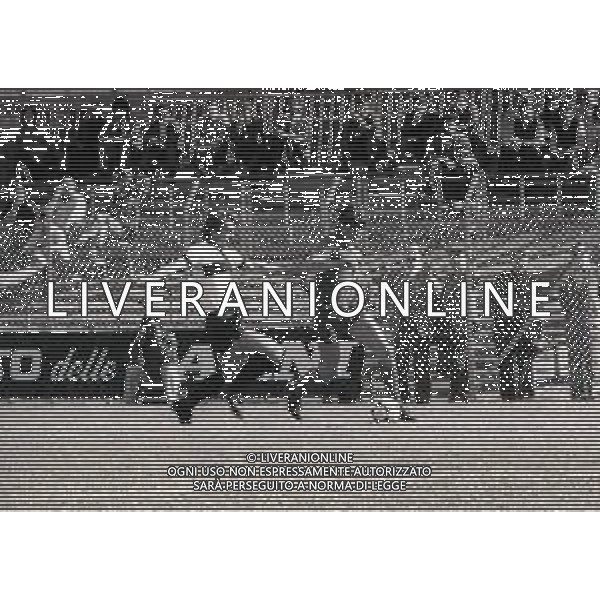 30-03-1980 COMO CAMPIONATO DI CALCIO SERIE B COMO-PARMA 1-2 NELLA FOTO AZIONE DI GIOCO AG ALDO LIVERANI SAS