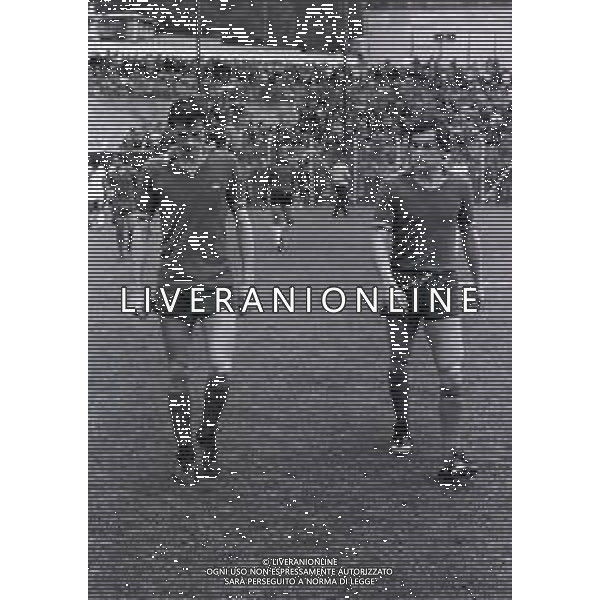 NEG-20-04-1980 COMO CAMPIONATO DI CALCIO SERIE B COMO-ATALANTA 1-0 NELLA FOTO MARCO NICOLETTI E EZIO CAVAGNETTO AG ALDO LIVERANI SAS
