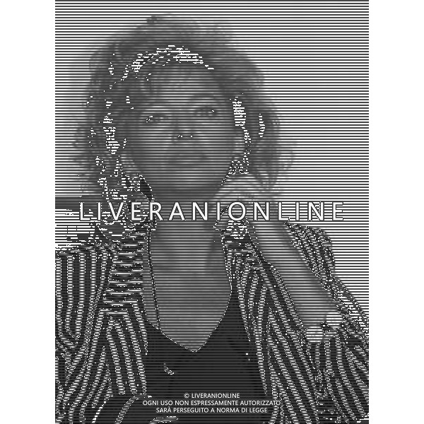 Neg- RETROSPETTIVA ENRICA BONACCORTI CONDUTTRICE TELEVISIVA NELLA FOTO A MILANO NELL\'ANNO 1988 AG ALDO LIVERANI SAS
